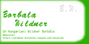 borbala wildner business card